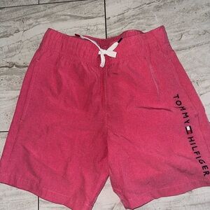 Tommy Hilfiger Pink Athletic Shorts with Drawstring